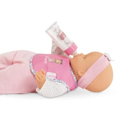 Corolle Bavoir Rose et Biberon Magique pour grand poupon 36/42 cm Outlet