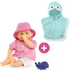 Corolle Bébé Bain Océane et Cape de Bain Pingouin Clearance