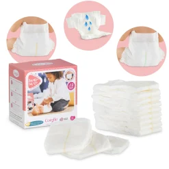 Corolle Boîte de 12 couches pour poupon 36 et 42 cm Best