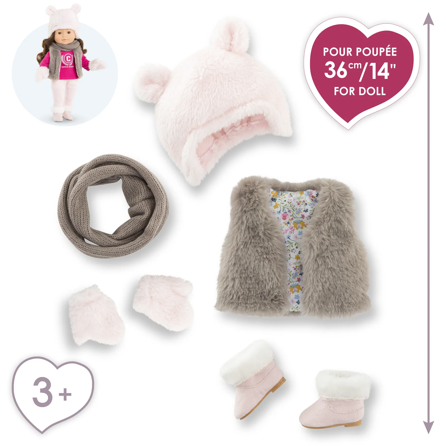 Corolle Coffret Hiver et Accessoires pour poupée ma Clearance