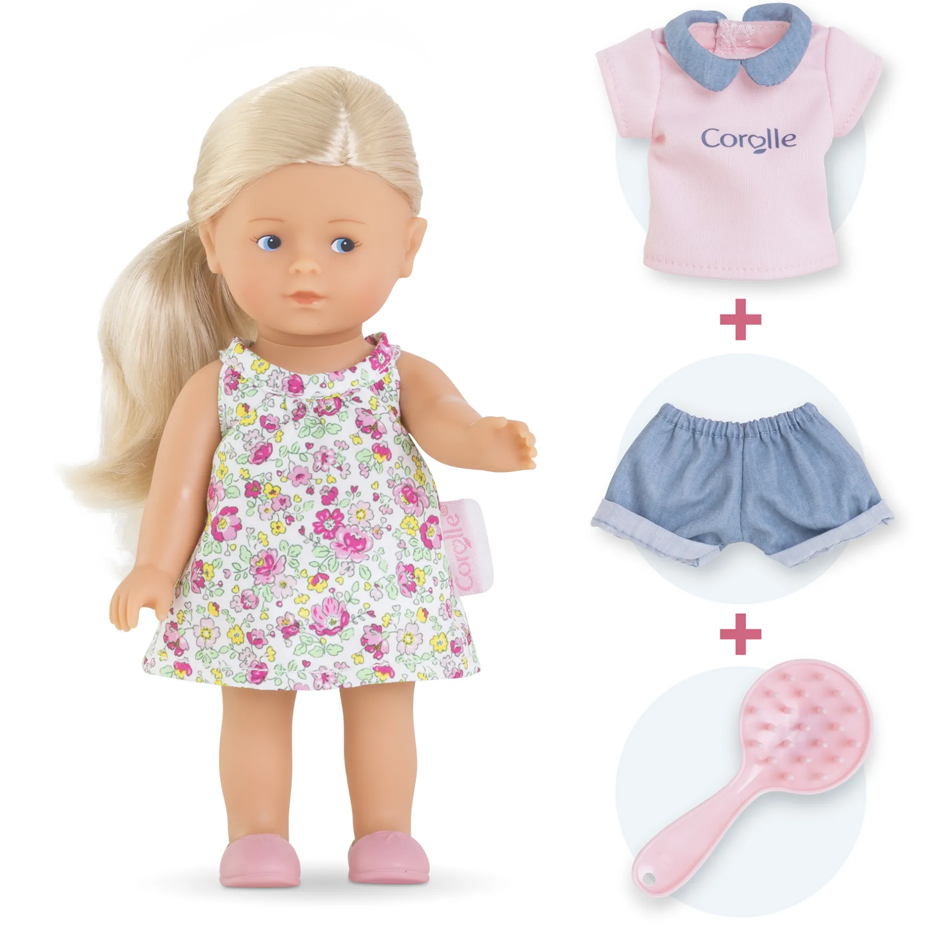 Corolle Coffret Poupée Mini Corolline Mini Monde de Rosy Hot