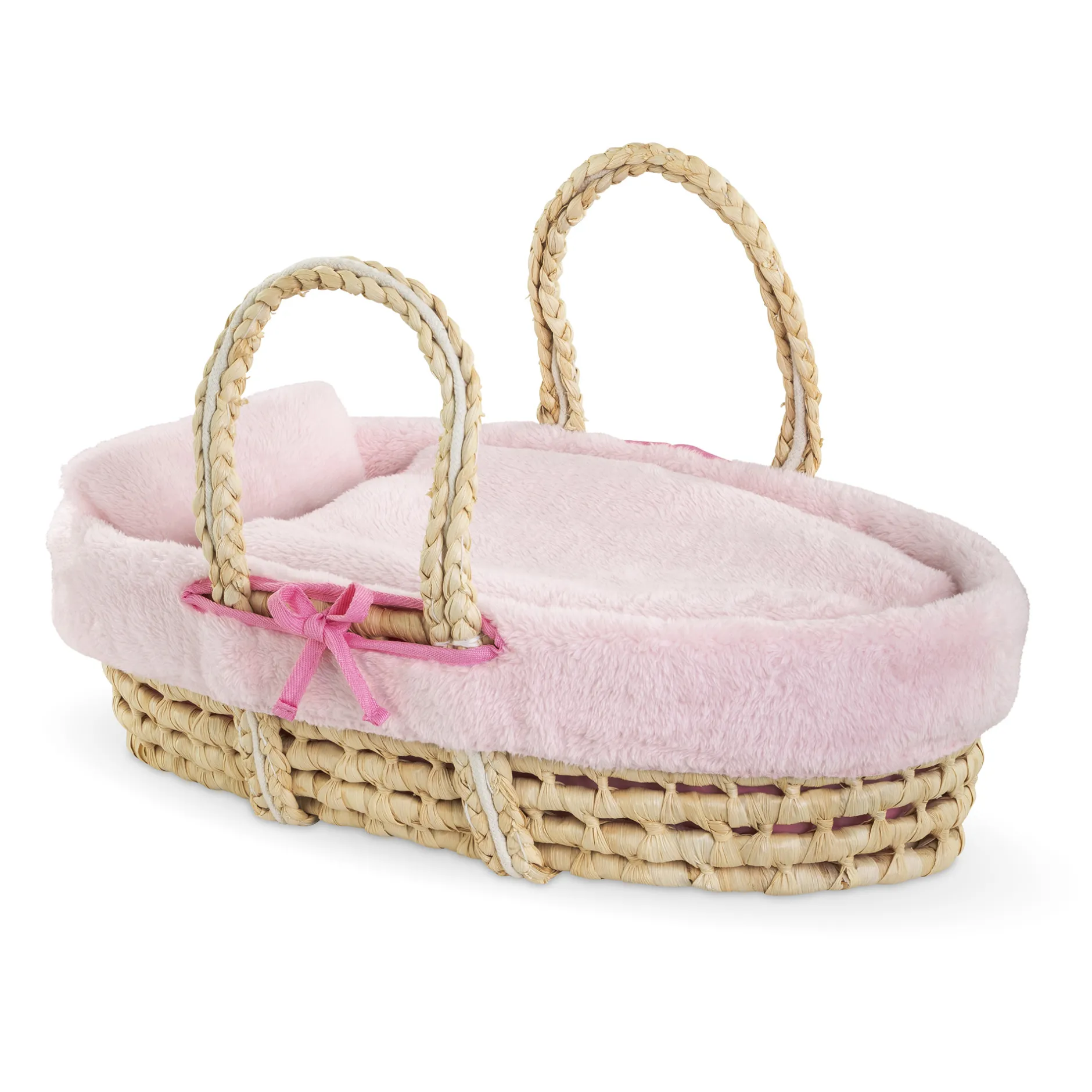 Corolle Ensemble Couffin Peluche Rose pour poupon de 36 et 42 cm New