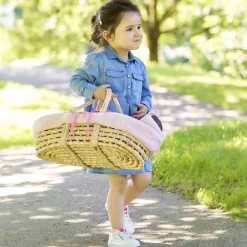 Corolle Ensemble Couffin Peluche Rose pour poupon de 36 et 42 cm New