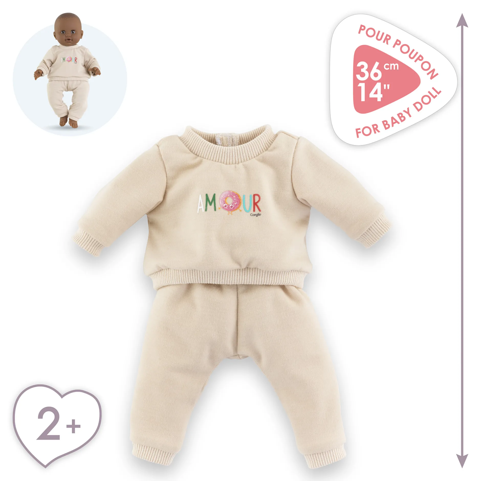 Corolle Jogging Beige pour poupon 36 cm