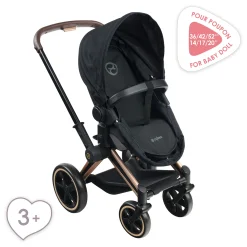 Corolle Landau 3 en 1 Cybex Priam Noir pour poupon 36 / 42 / 52 cm