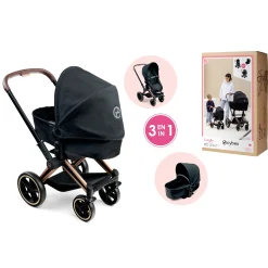 Corolle Landau 3 en 1 Cybex Priam Noir pour poupon 36 / 42 / 52 cm