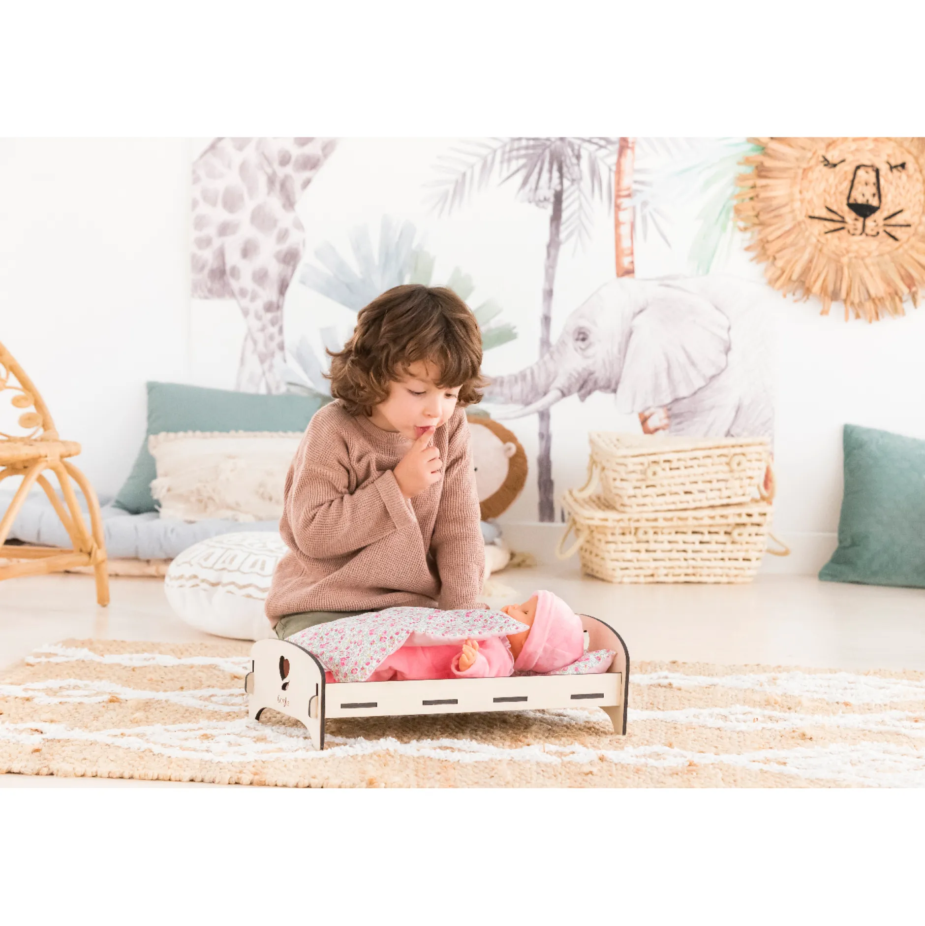 Corolle Lit en Bois pour poupon 30 et 36 cm Outlet