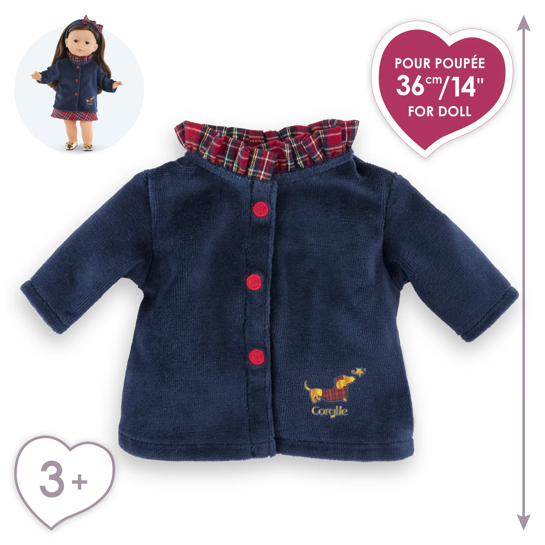 Corolle Manteau en Fêtes pour poupée ma