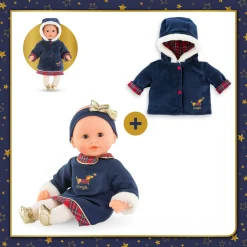 Corolle Mon Bébé Calin Margaux et Manteau en Fêtes New