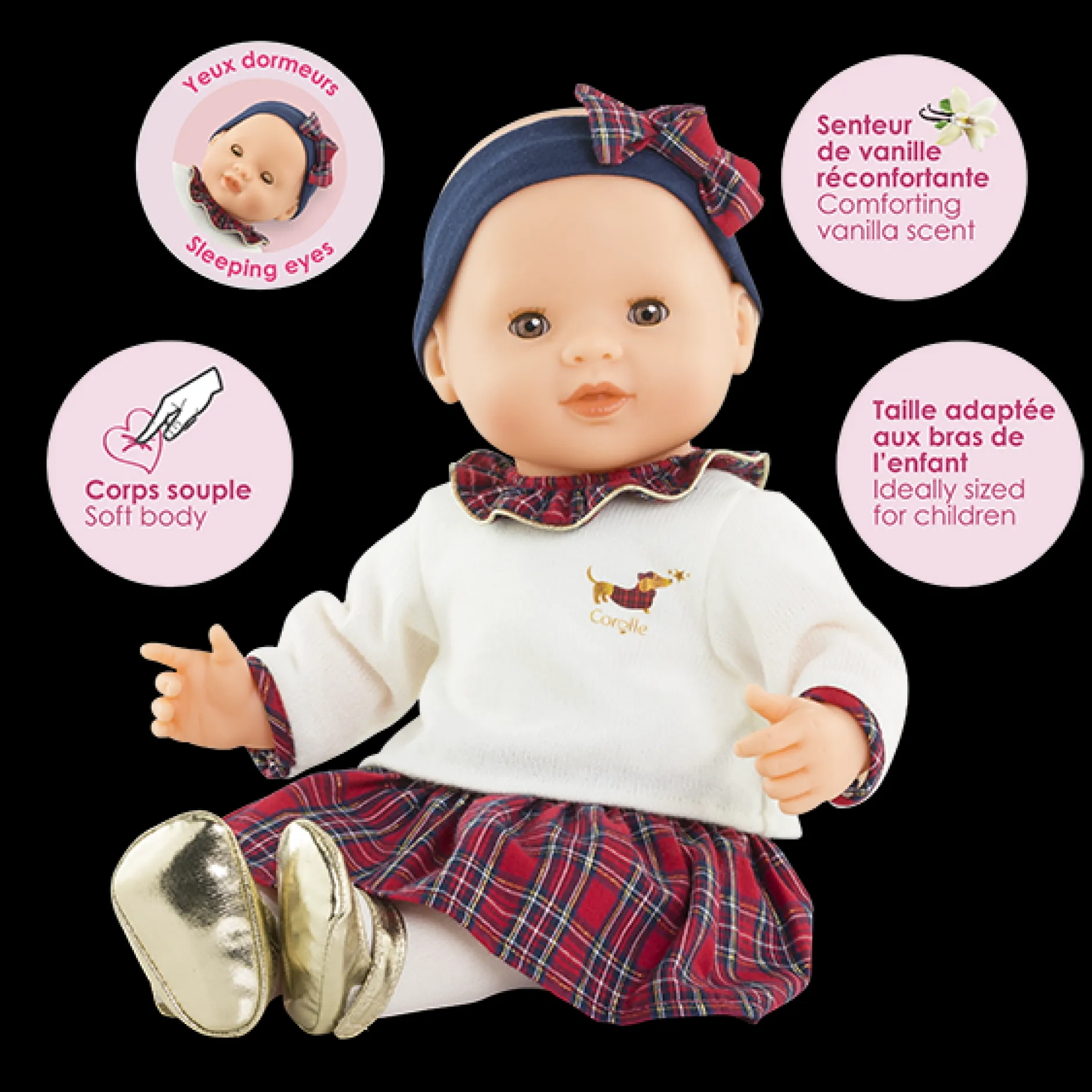 Corolle Mon Grand Poupon Suzanne et Pyjama en Fêtes Clearance