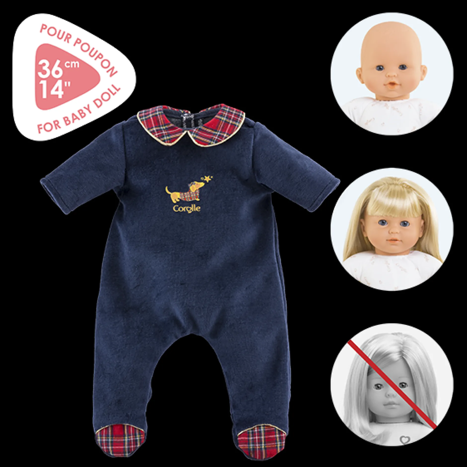 Corolle Mon Grand Poupon Suzanne et Pyjama en Fêtes Clearance