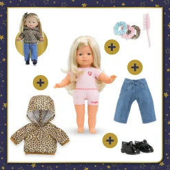 Corolle Paloma en Sweat Léopard et Jean New