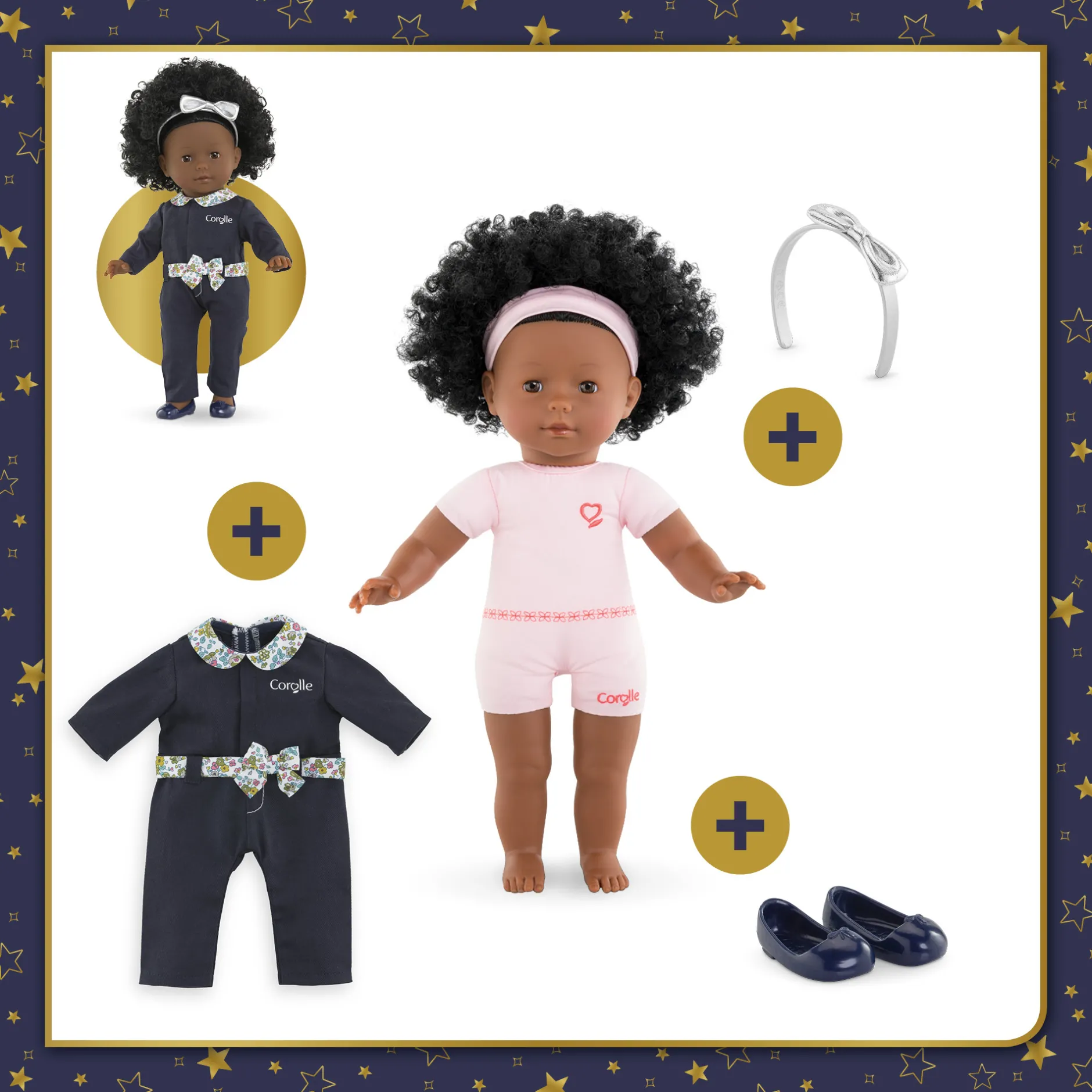 Corolle Pauline en Bleu Marine