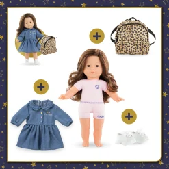 Corolle Pénélope en Robe Denim et Baskets Hot