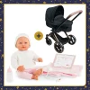 Corolle Poupon Rose et Landau Cybex Noir Best