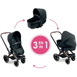 Corolle Poupon Rose et Landau Cybex Noir Best