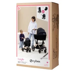 Corolle Poupon Rose et Landau Cybex Noir Best