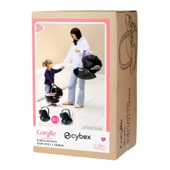 Corolle Poupon Rose, Landau Cybex Noir et Porte-Poupon Cybex Noir Discount