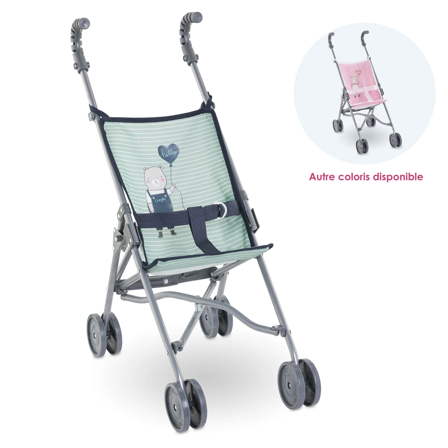 Corolle Poussette Canne Sauge pour poupon 36/42/52 cm Discount