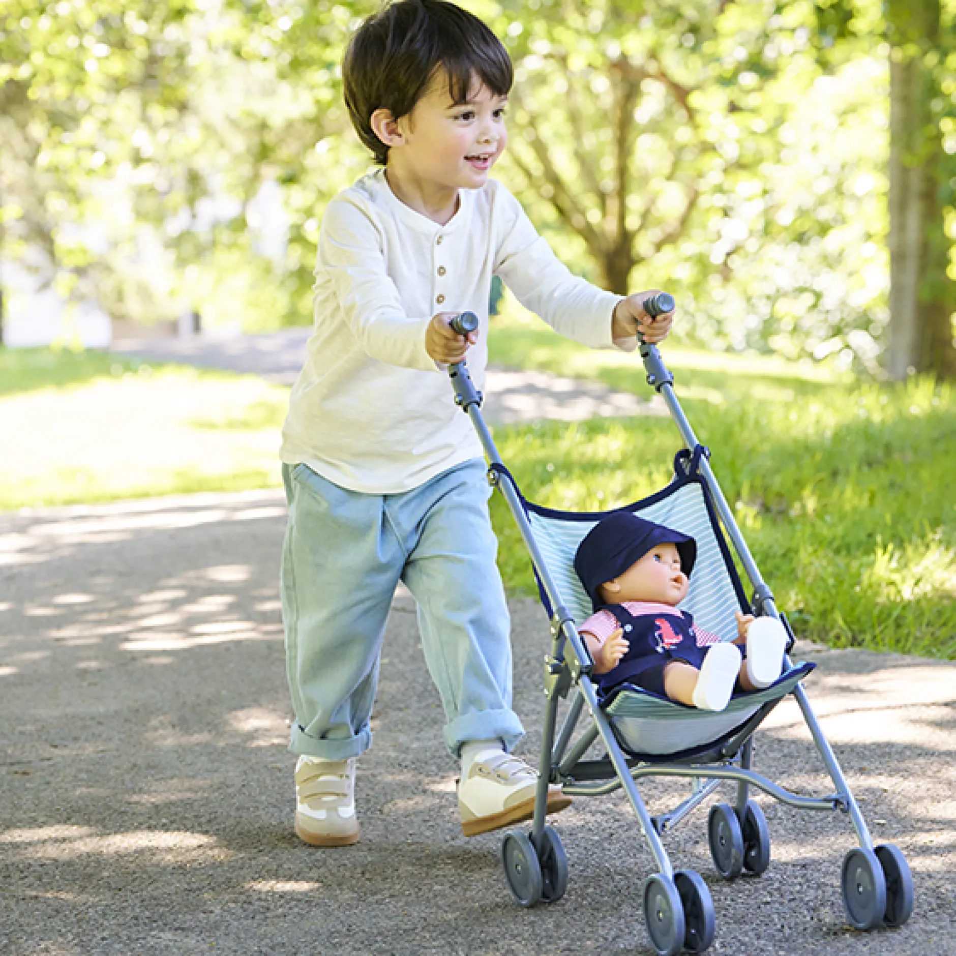 Corolle Poussette Canne Sauge pour poupon 36/42/52 cm Discount