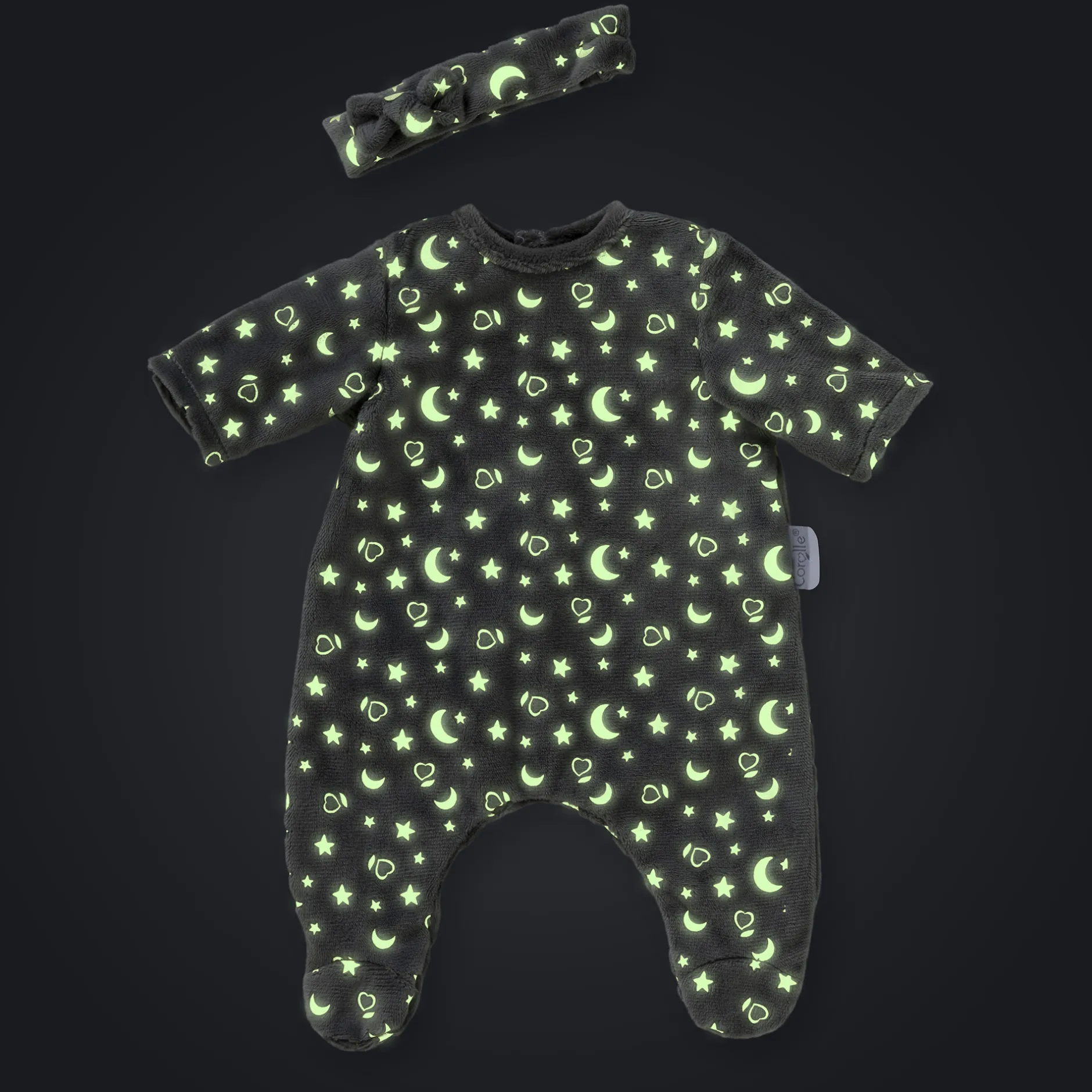 Corolle Pyjama Brille dans la Nuit & Bandeau pour poupon 36 cm
