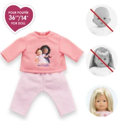 Corolle Pyjama Rose 2 pièces pour poupée ma Outlet