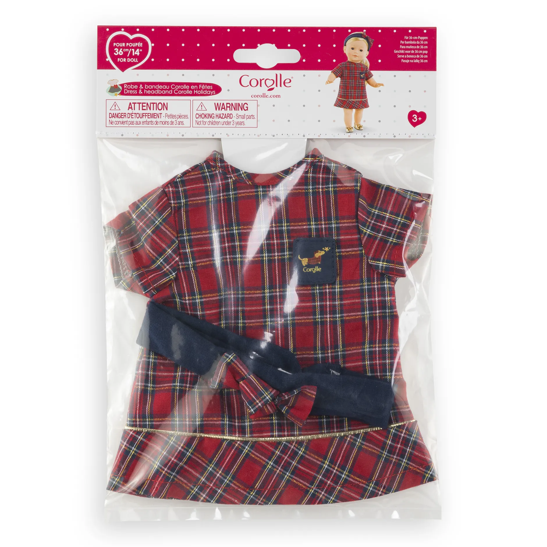 Corolle Robe et Bandeau en Fêtes pour poupée ma Hot