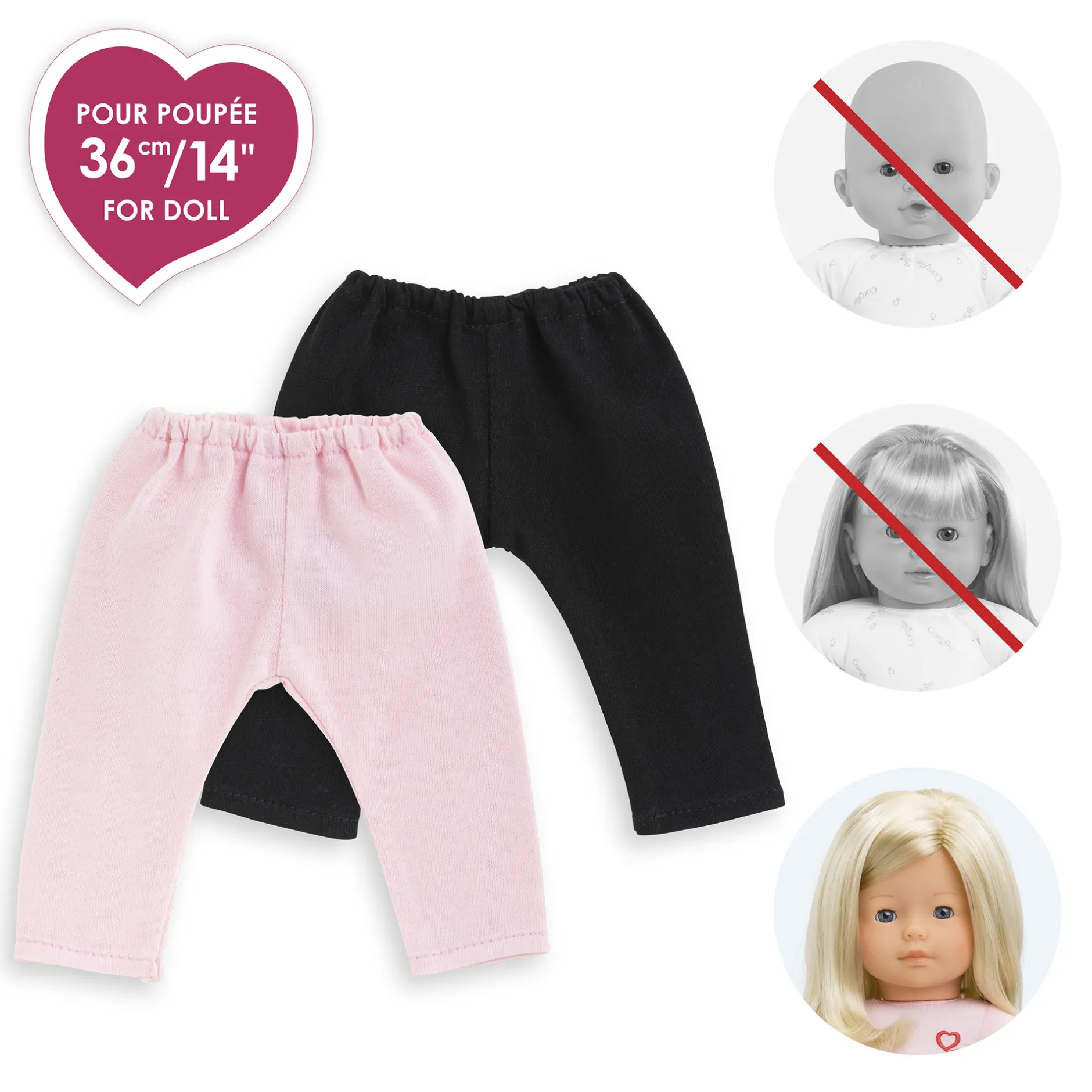 Corolle Set de 2 Leggings pour poupée ma