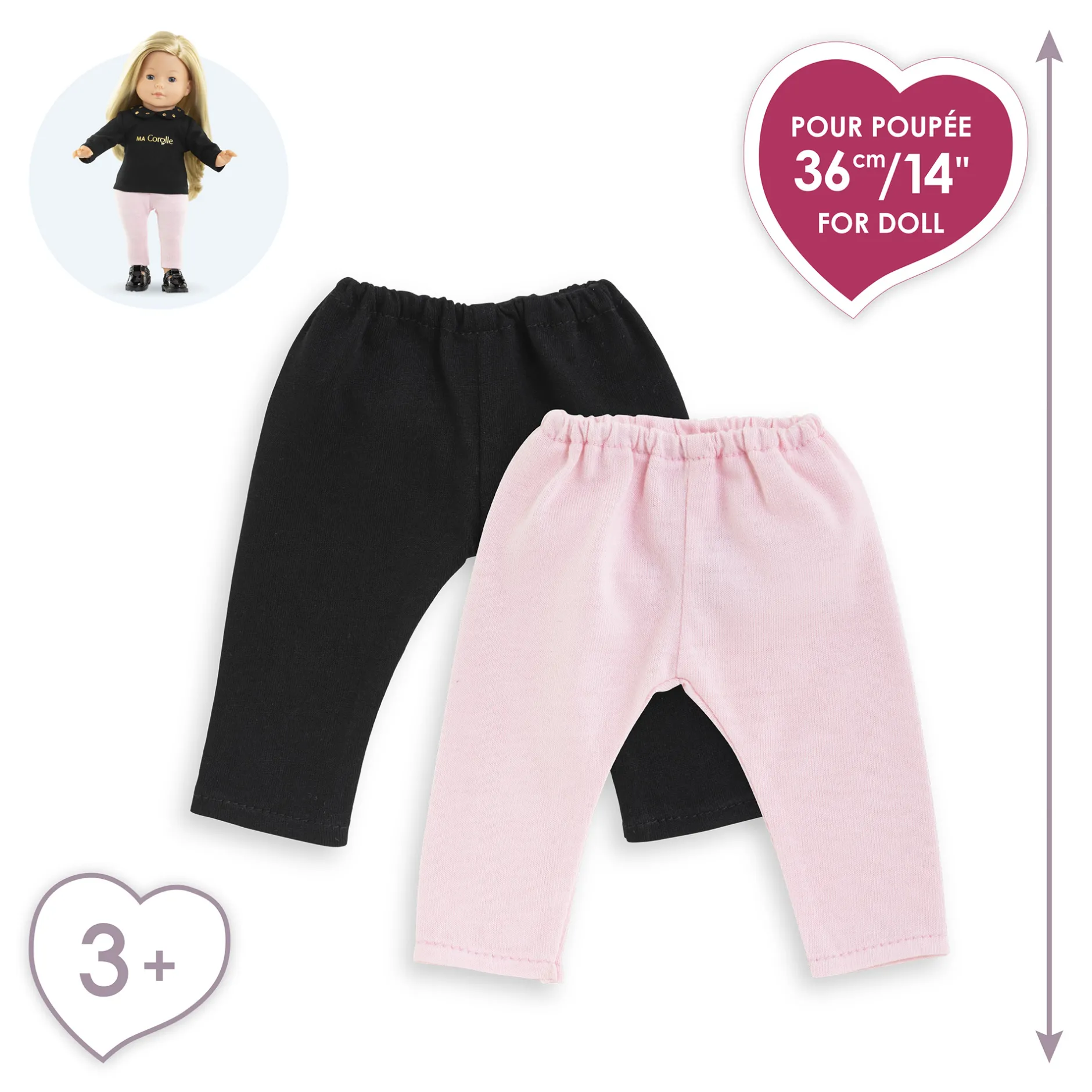Corolle Set de 2 Leggings pour poupée ma