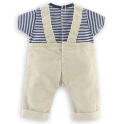 Corolle T-Shirt et Salopette Écru Bords de Loire pour poupon 36 cm