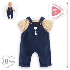 Corolle T-Shirt et Salopette Marine pour poupon 30 cm New