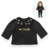 Corolle T-Shirt Noir et Or Manches Longues pour poupée ma